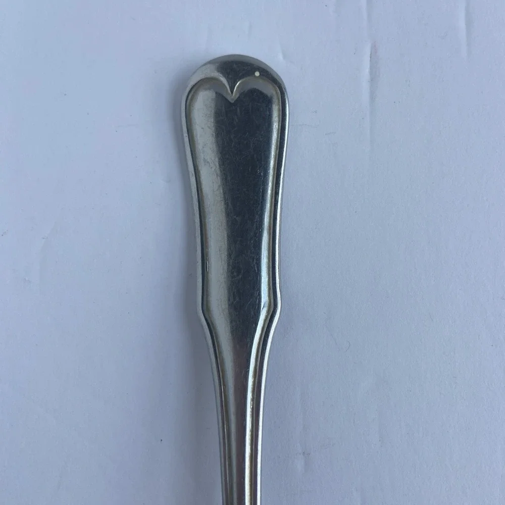 International‎ Silver 18/10 Stainless Cold Meat Serving Fork Heart Pattern 8.5